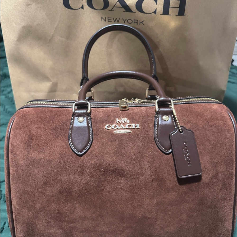 Coach Large Suede Rowan